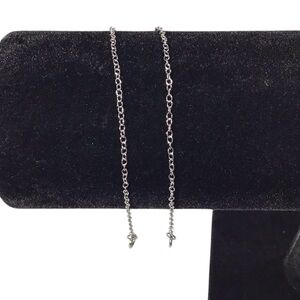 2 Petite Chain Bracelets Silver Tone Vintage Costume Jewelry Fashion